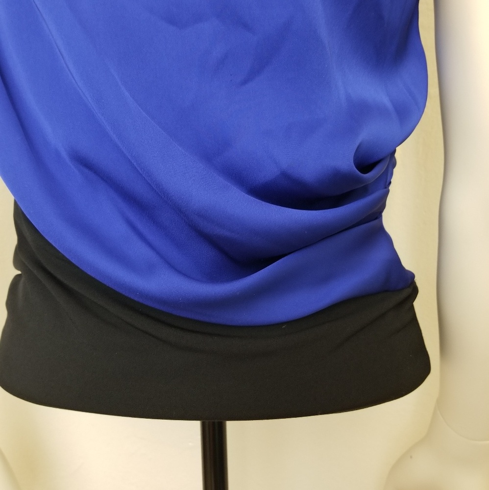 Vince Camuto Royal Blue Satin Blouse - Picture 3 of 8